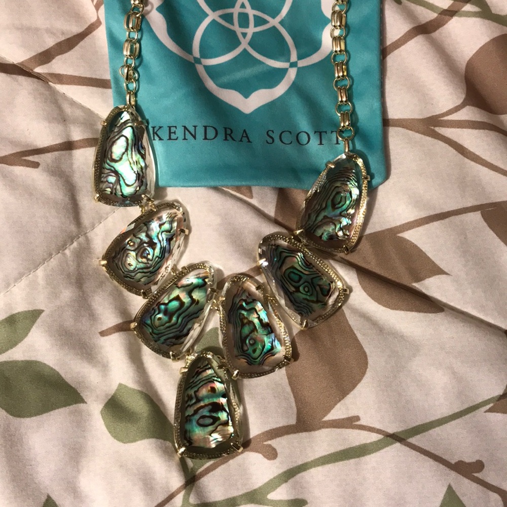 Kendra Scott Abalone Gold Harlow